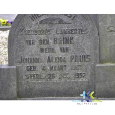 Grafstenen kerkhof Herwen Coll. HKR (107) Th.L.van den Brink